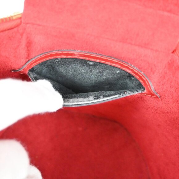 LOUIS VUITTON LV Logo Cannes Hand Vanity Bag Epi Leather Red M48037 80YH398 - Picture 14 of 16